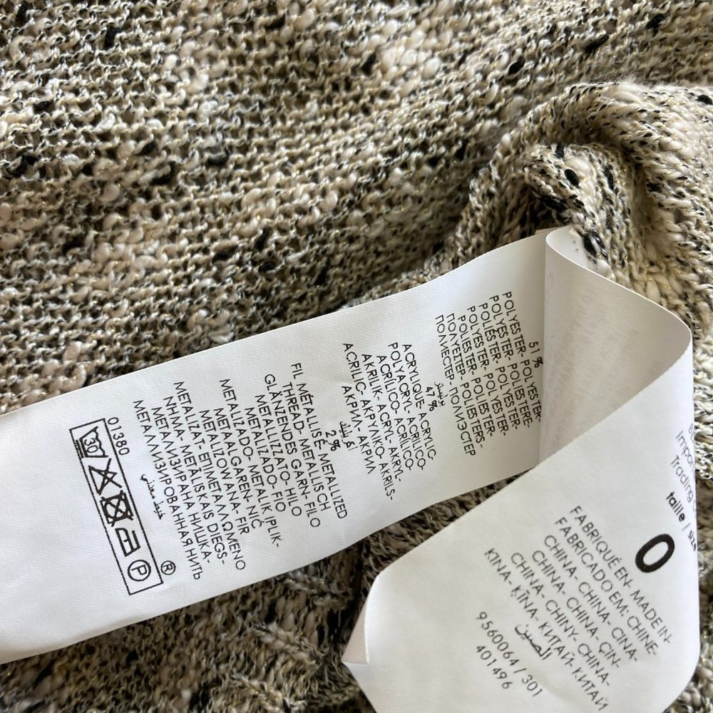 Cache Sand Color Butterfly Back Size S Sweater Top - image 8